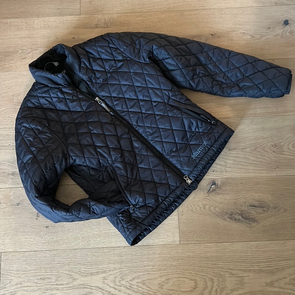 Marmot Black Quilted Winter Jacket